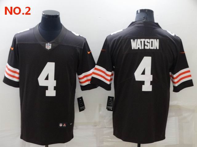 Men's Cleveland Browns #4 Deshaun Watson Jesey NO.2;